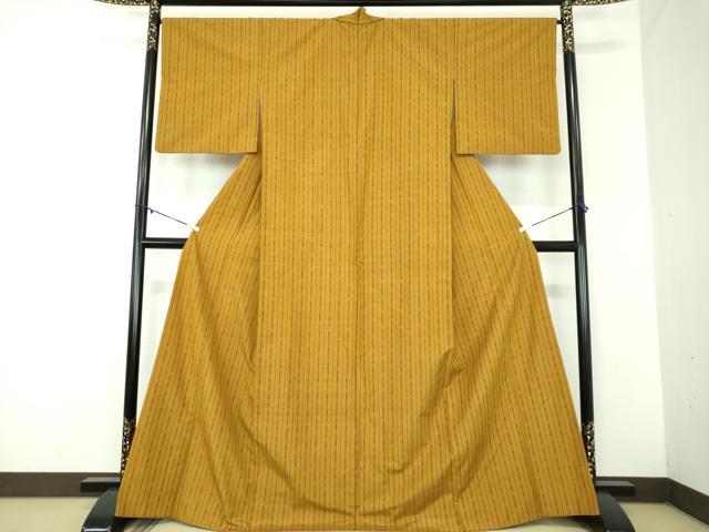 平和屋着物●上質な紬　絣間道　正絹　逸品　DABB4896ps