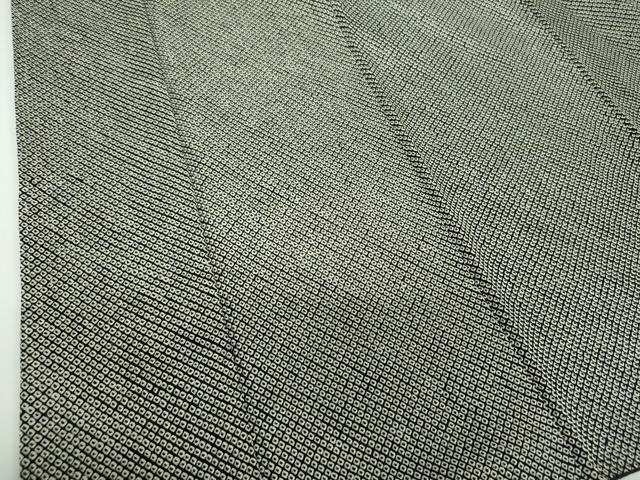 平和屋着物●大変加工の良い総絞り小紋　黒地　正絹　逸品　DABB4903ps