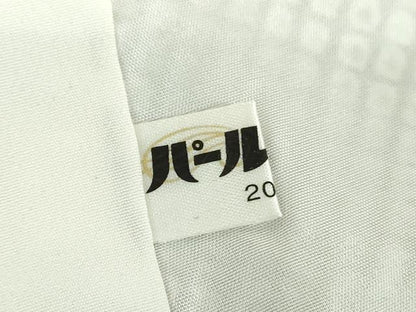 平和屋着物●大変加工の良い総絞り小紋　黒地　ロング丈　正絹　逸品　DABB4904ps