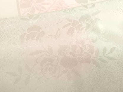 平和屋着物●振袖用長襦袢　袷　草花地紋　暈し染め　正絹　逸品　DABB4908ps