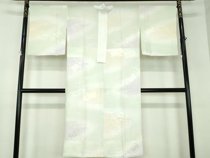 平和屋着物●上質な長襦袢　無双仕立て　辻が花地紋　暈し染め　正絹　逸品　DABB4911ps