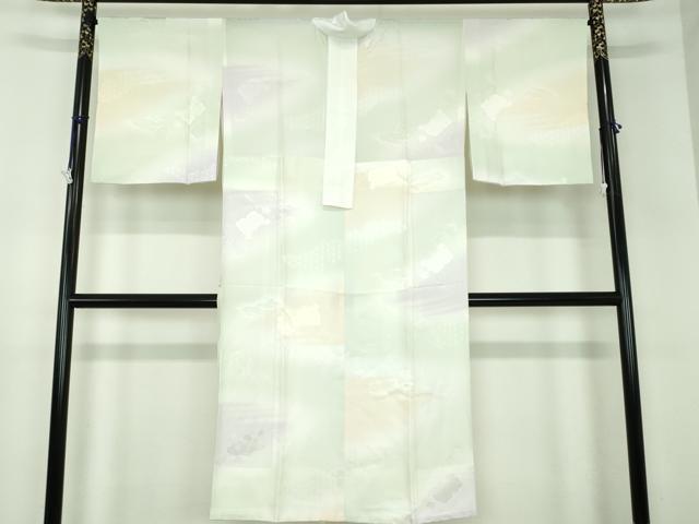 平和屋着物●上質な長襦袢　無双仕立て　辻が花地紋　暈し染め　正絹　逸品　DABB4911ps