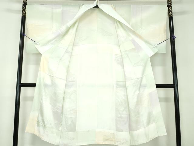 平和屋着物●上質な長襦袢　無双仕立て　辻が花地紋　暈し染め　正絹　逸品　DABB4911ps