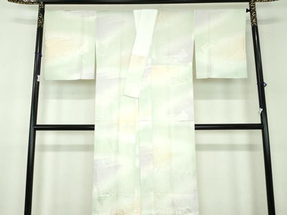 平和屋着物●上質な長襦袢　無双仕立て　辻が花地紋　暈し染め　正絹　逸品　DABB4911ps