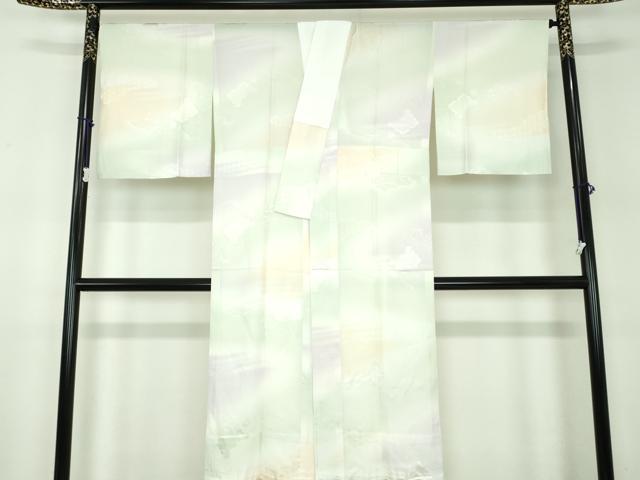 平和屋着物●上質な長襦袢　無双仕立て　辻が花地紋　暈し染め　正絹　逸品　DABB4911ps