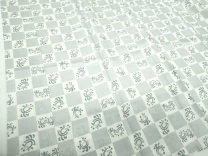 平和屋着物●上質な長襦袢　無双仕立て　半衿刺繍　市松　人形文　正絹　逸品　未使用　DABB4912ps