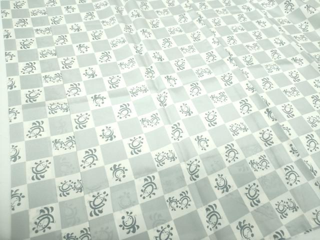 平和屋着物●上質な長襦袢　無双仕立て　半衿刺繍　市松　人形文　正絹　逸品　未使用　DABB4912ps