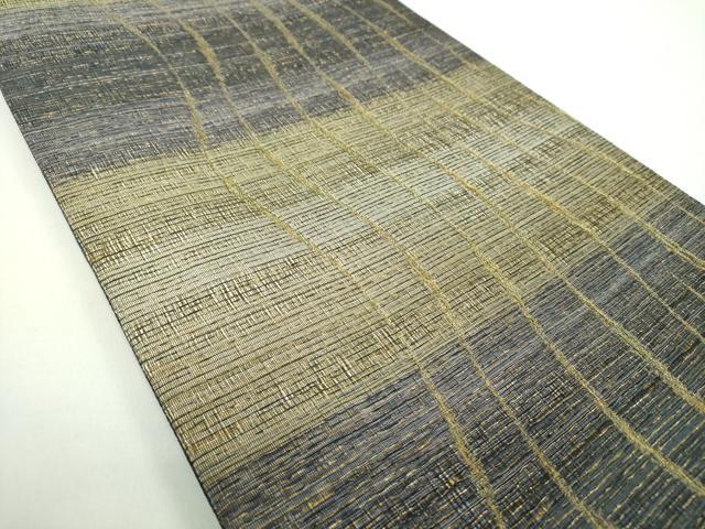 平和屋着物●全通柄袋帯　本泥染　虹彩　金糸　さが美扱い　正絹　逸品　未使用　DABB4961ps