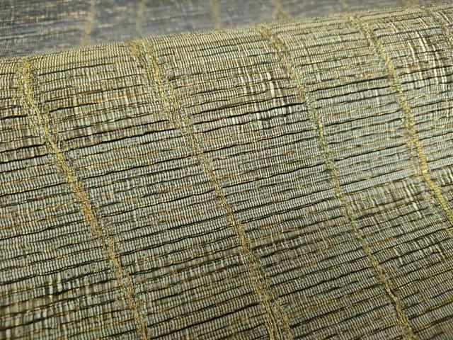 平和屋着物●全通柄袋帯　本泥染　虹彩　金糸　さが美扱い　正絹　逸品　未使用　DABB4961ps