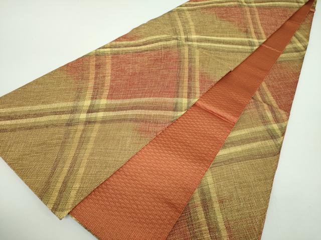 平和屋着物●ひなや工房　くむ・あむ・おる　伊豆蔵明彦　太鼓柄袋帯　刺繍　更紗花鳥文　金糸　正絹　逸品　DABB4984ps