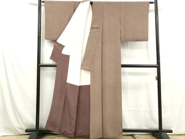 平和屋着物■上質な小紋 霞文 正絹 逸品 DABB5335qa