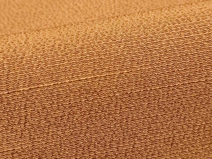 平和屋着物■上質な色無地 霞地紋 黄茶色 正絹 逸品 DABB5369qa