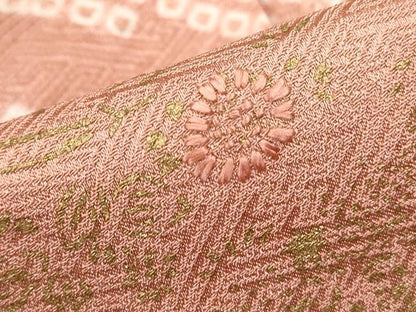 平和屋着物■訪問着 絞り 刺繍 鹿の子花文 金彩 正絹 逸品 DABB5387qa