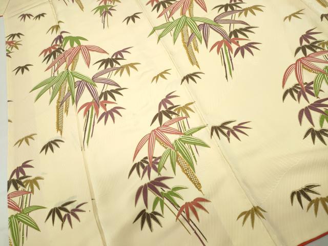 平和屋着物■訪問着 笹竹文 金彩 正絹 逸品 DABB5448qa
