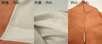 平和屋着物■上質な小紋 舞花文 暈し染め 正絹 逸品 DABB5482qa