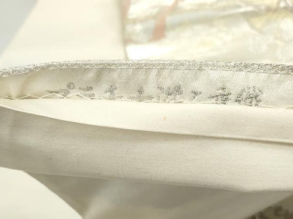平和屋着物◎六通柄袋帯　唐ね山風景文　プラチナ二重箔織　正絹　逸品　DABB5502qa