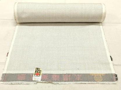 平和屋着物●男性　本場大島紬　反物　着尺　アンサンブル　白大島　100亀甲　総詰め　逸品　未使用　DABB5539zy