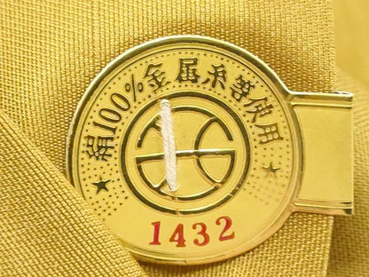 平和屋着物▼西陣 よこくに謹製 名古屋帯 帯反物 秀逢錦 色紙扇面花文 引箔 証紙付き 逸品 未使用 DABB6343we