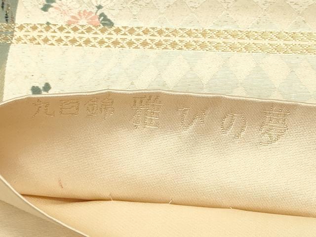 平和屋着物◎六通柄袋帯　唐織　九百錦　雅びの夢　女人風景花間道　楽器　金糸　正絹　逸品　DABB6543ea