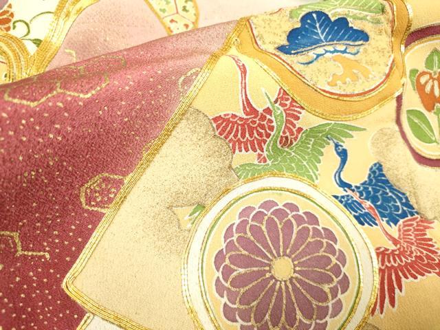 平和屋着物■豪華黒留袖 駒刺繍 冊子鳳凰花松文 暈し染め 金彩 正絹 逸品 DABB6599ea