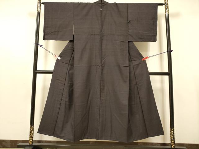 平和屋着物■上質な紬　霞文　正絹　逸品　DABB6604ea