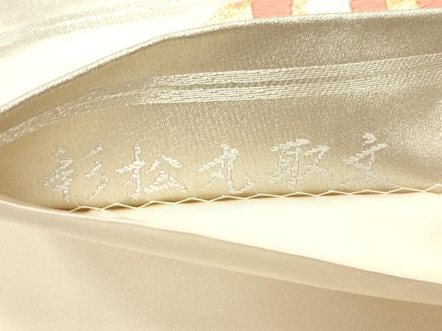 平和屋着物◎六通柄袋帯 唐織 彩松丸取文 金糸 正絹 逸品 DABB6608ea