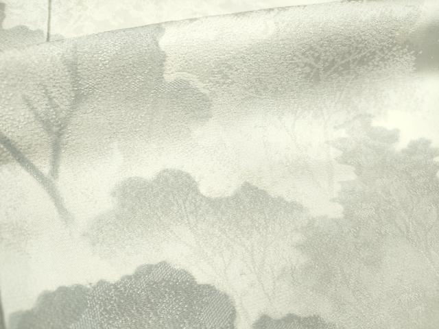 平和屋着物■色留訪問着　地紋起こし　樹林文　正絹　逸品　DABB6663ea
