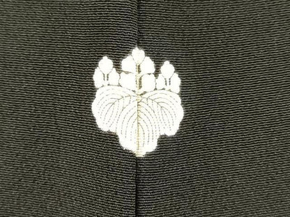 平和屋着物■豪華黒留袖　刺繍　飛鶴立波葦文　暈し染め　金糸　正絹　逸品　DABB6670ea