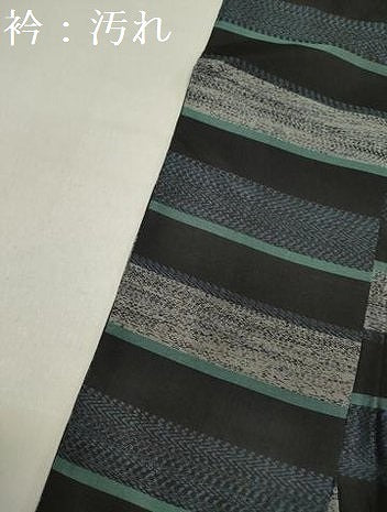 平和屋着物■本場大島紬　横段文　正絹　逸品　DABB6684ea