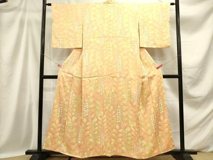平和屋着物■上質な小紋 枝葉間道 正絹 逸品 DABB6714ea