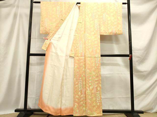 平和屋着物■上質な小紋 枝葉間道 正絹 逸品 DABB6714ea