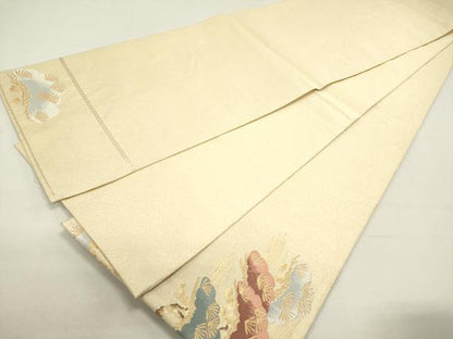 平和屋着物◎六通柄袋帯 老松 金糸 正絹 逸品 DABB6749ea