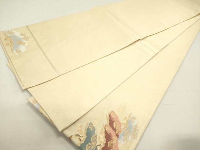 平和屋着物◎六通柄袋帯 老松 金糸 正絹 逸品 DABB6749ea