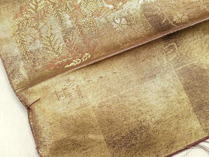 平和屋着物◎西陣　とみや織物謹製　とみや帯　六通柄袋帯　晴日　大名行列　金糸　摺り出し箔　引箔　正絹　逸品　DABB6769ea