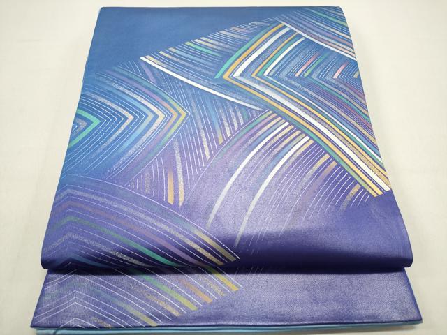 平和屋着物◎太鼓柄袋帯 井手稔裕 駒刺繍 抽象文様 正絹 逸品 DABB6788ea