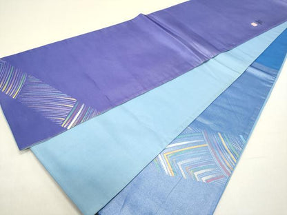 平和屋着物◎太鼓柄袋帯 井手稔裕 駒刺繍 抽象文様 正絹 逸品 DABB6788ea
