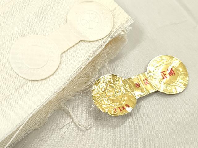 平和屋着物◎西陣 六通柄袋帯 九百織 加賀の調べ 孔雀風景花松文 証紙付き 正絹 逸品 DABB6832ea