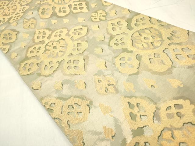 平和屋着物◎六通柄袋帯 舞花文 金糸 正絹 逸品 DABB6869ea