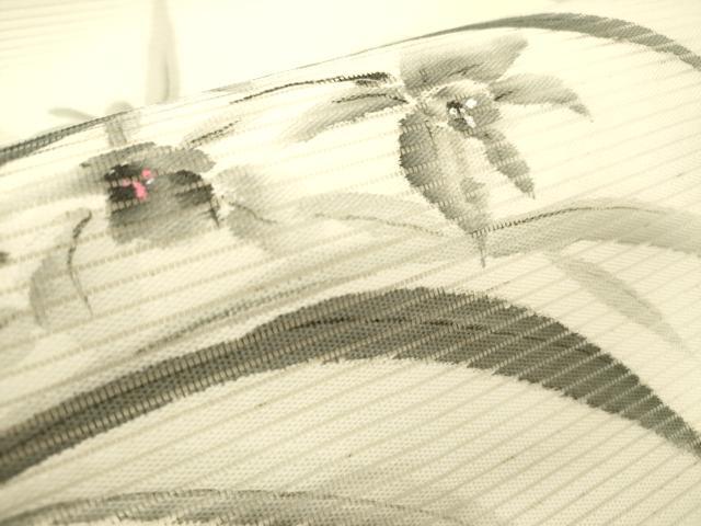 平和屋着物＊夏物 九寸名古屋帯 手描き 水仙 正絹 逸品 DABB6934ea