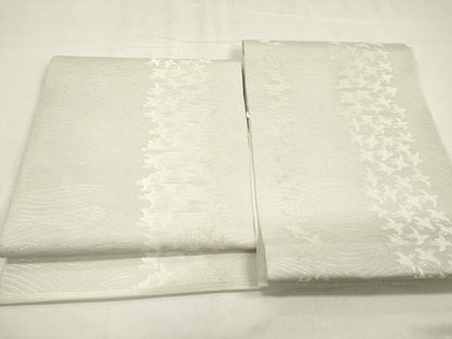 平和屋着物＊夏物　西陣　川島織物　つけ帯　飛鳥文　銀糸　正絹　逸品　DABB6945ea
