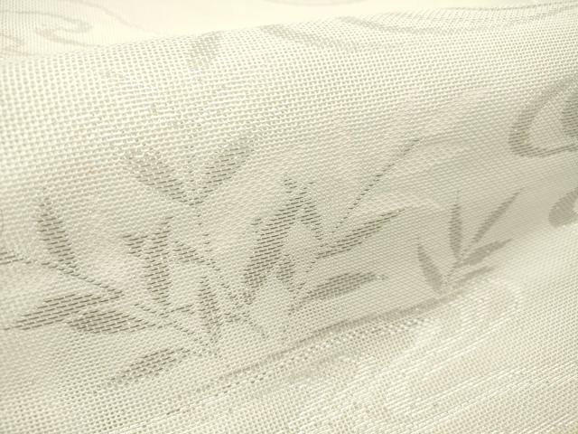 平和屋着物＊夏物　六通柄袋帯　流水葦文　銀糸　DABB6946ea
