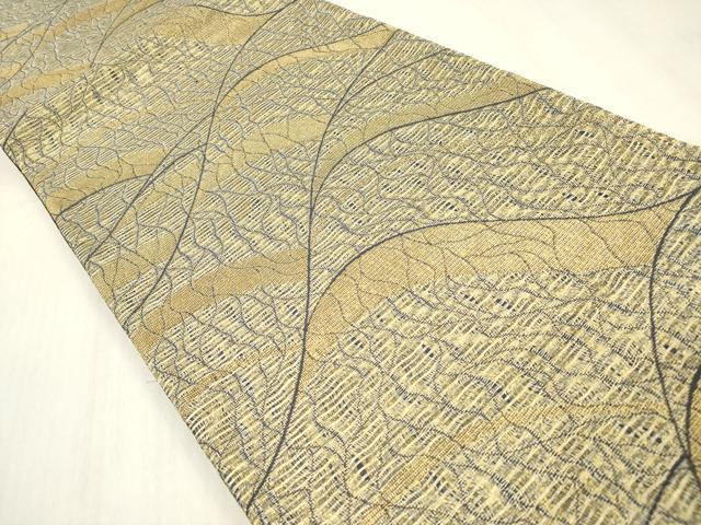 平和屋着物▽染色作家 草野一騎 全通柄袋帯 スリーシーズン 春夏