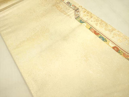 平和屋着物◎六通柄袋帯　桃山献上　金銀糸　正絹　逸品　DABB7015op