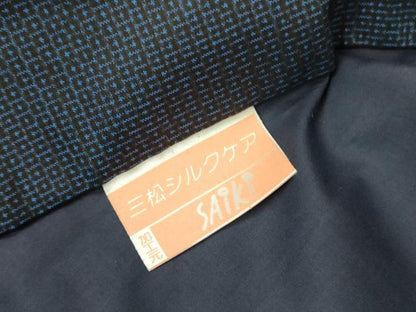 平和屋着物●男性　本場大島紬　100亀甲　総詰め　キングサイズ　正絹　逸品　未使用　DABB7047op