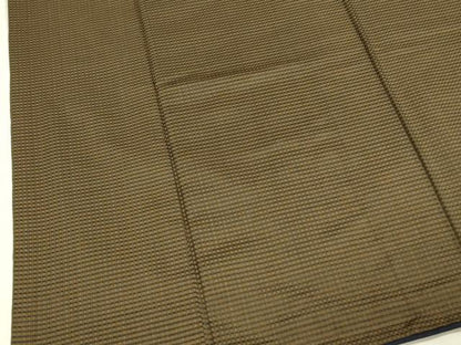 平和屋着物●男性　紬　格子　正絹　逸品　DABB7050op
