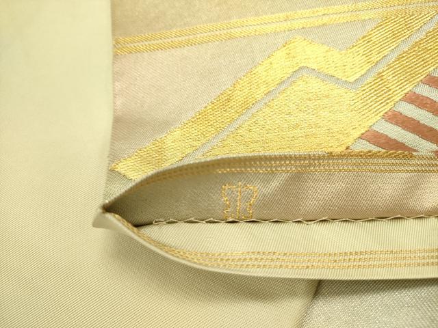 平和屋着物●西陣 川島織物 六通柄 本袋帯 松葉文 金銀糸 正絹 逸品 DABB7106op