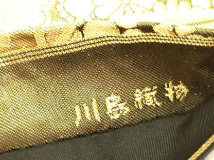 平和屋着物●西陣 川島織物 六通柄 本袋帯 唐織 菊 金銀糸 正絹 逸品 DABB7111op