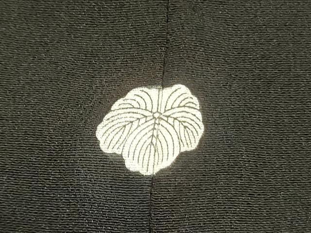 平和屋着物■豪華黒留袖 駒刺繍 孔雀松葉文 金彩 正絹 逸品 DABB7209op