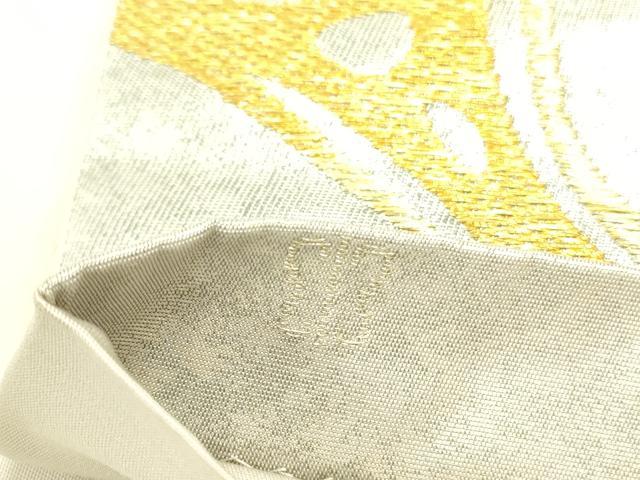 平和屋着物●西陣 川島織物 六通柄袋帯 流水文 金糸 引箔 正絹 逸品 DABB7291op