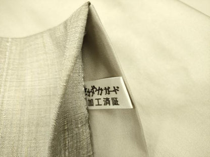 平和屋着物●全通柄袋帯 紬地 霞文 正絹 逸品 DABB7324op